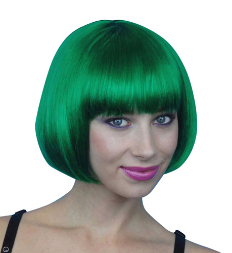 bob wig emerald green