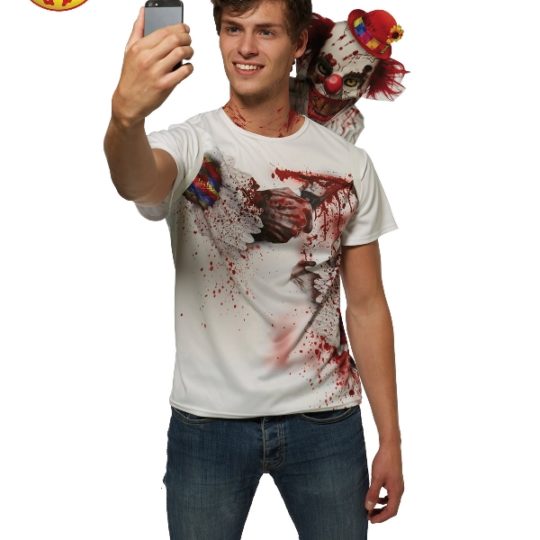 Clown Selfie Shocker Costume, Adult