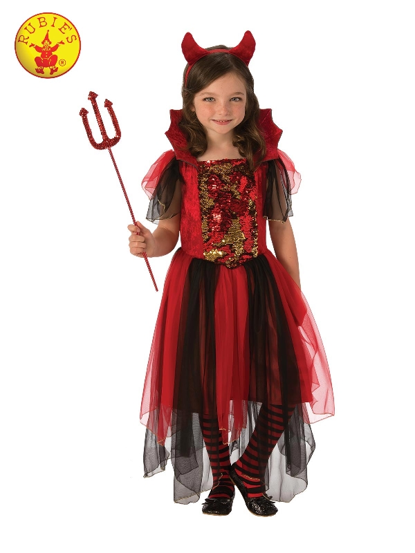 Colour Magic Devil Girl Costume, Child