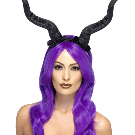 demon horns headband