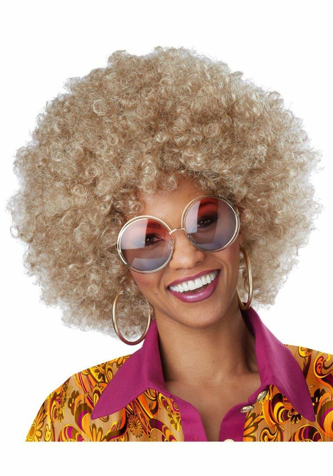 Blonde Afro Wig Costume Wonderland