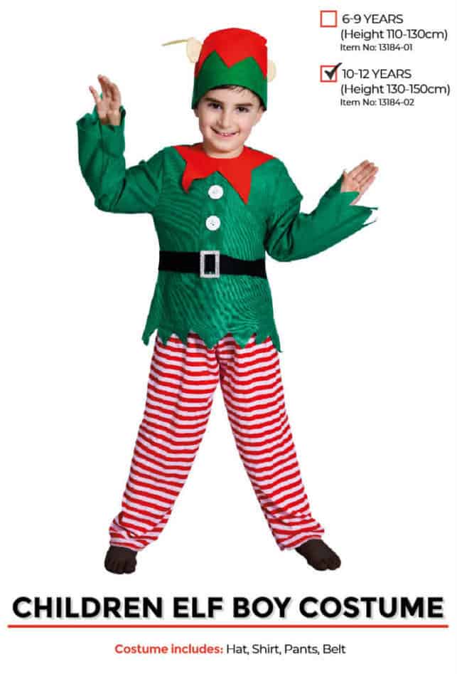Elf Boy Costume Costume Wonderland