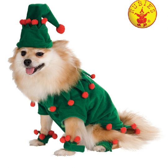 elf dog costume