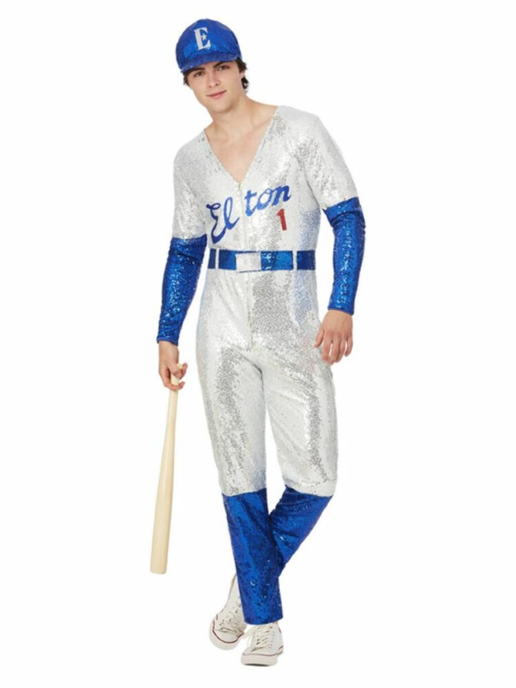 elton john deluxe sequin baseball costume front