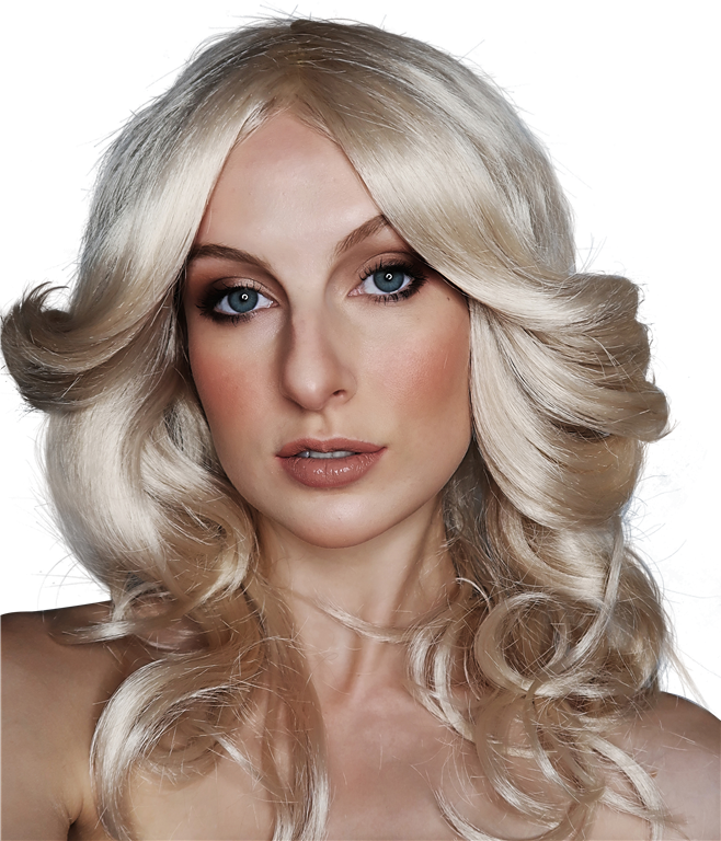 Farrah Blonde Costume Wig Costume Wonderland