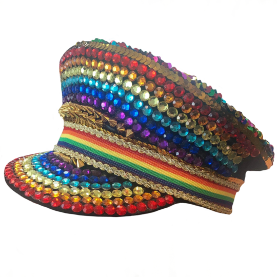 festival hat pride rainbow