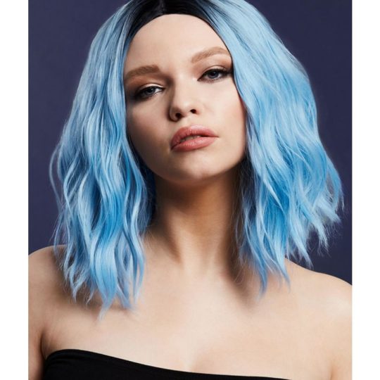 fever cara wig, baby blue