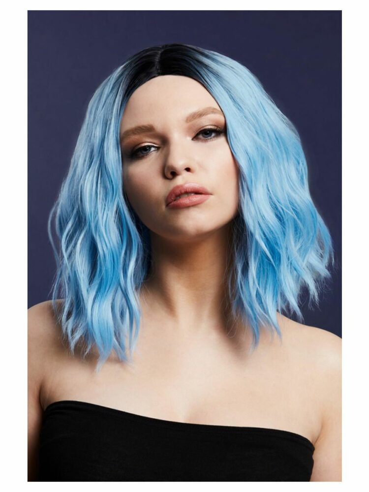 fever cara wig, baby blue