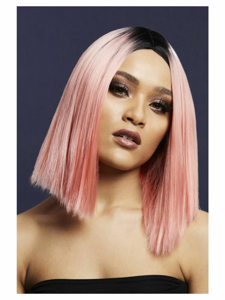 fever kylie wig coral pink