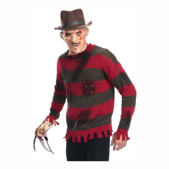 A Nightmare On Elm Street Adult Freddy Krueger Sweater Size X Regarding Kids Freddy Krueger Sweater
