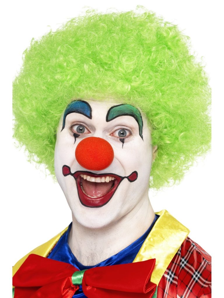 Green Clown Afro Wig - Costume Wonderland