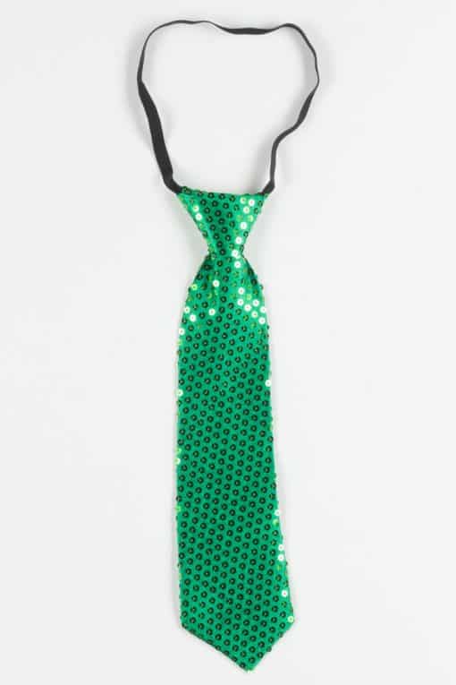 Green Sequin Tie