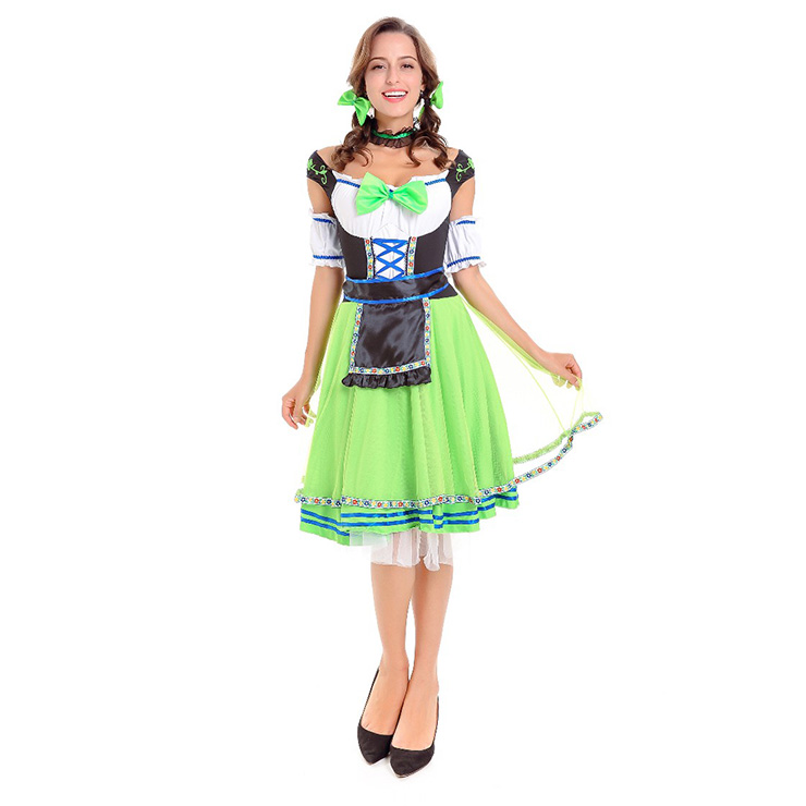 Green Bavarian Oktoberfest Costume - Costume Wonderland