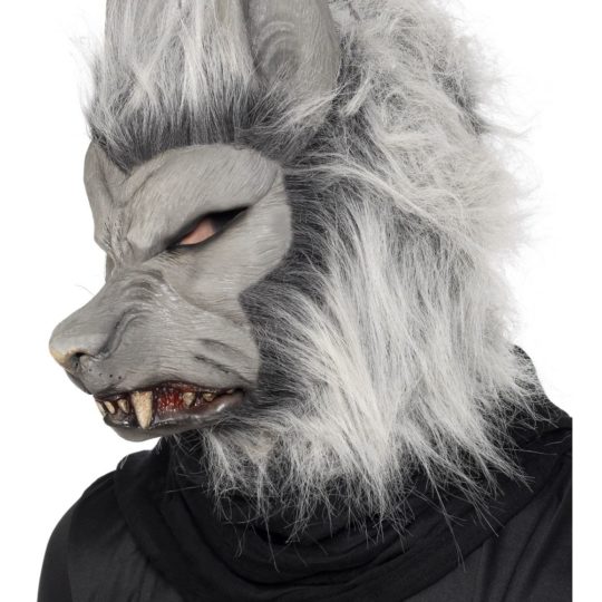 grey werewolf mask