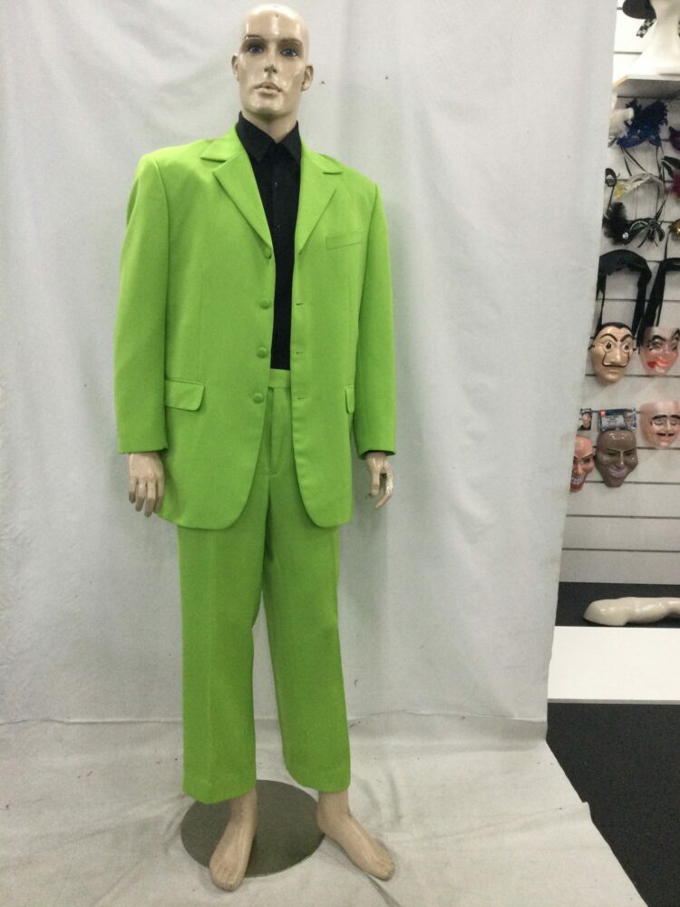 men's lime green 80's suit
