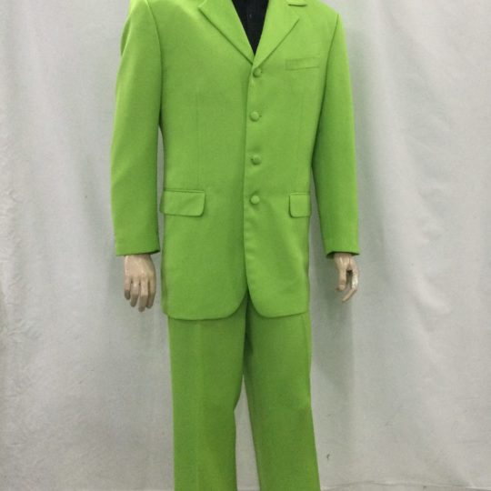men's lime green 80's suit