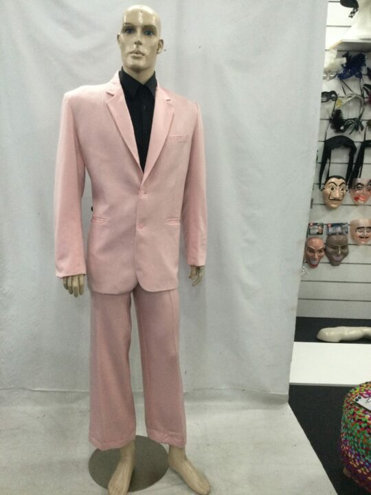men's pink 80's suit