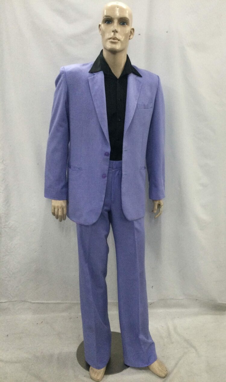 men's mauve 80's suit