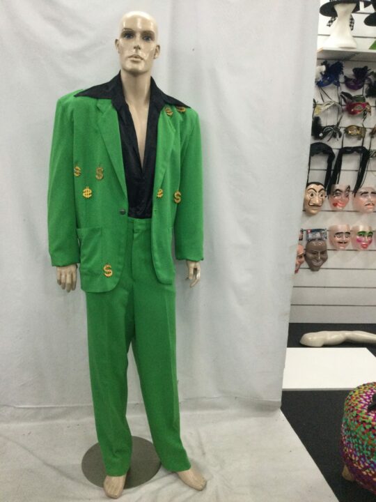 Men's green suit