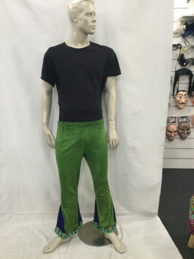 green velvet flares