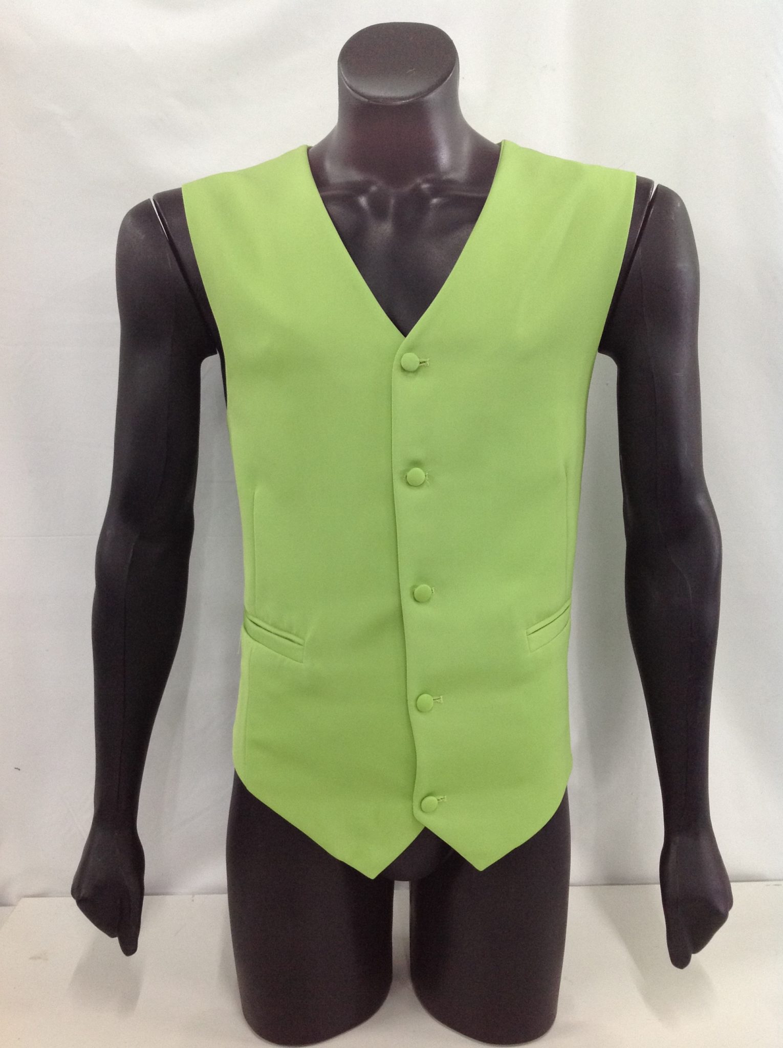 Mens Waistcoat Lime Costume Wonderland