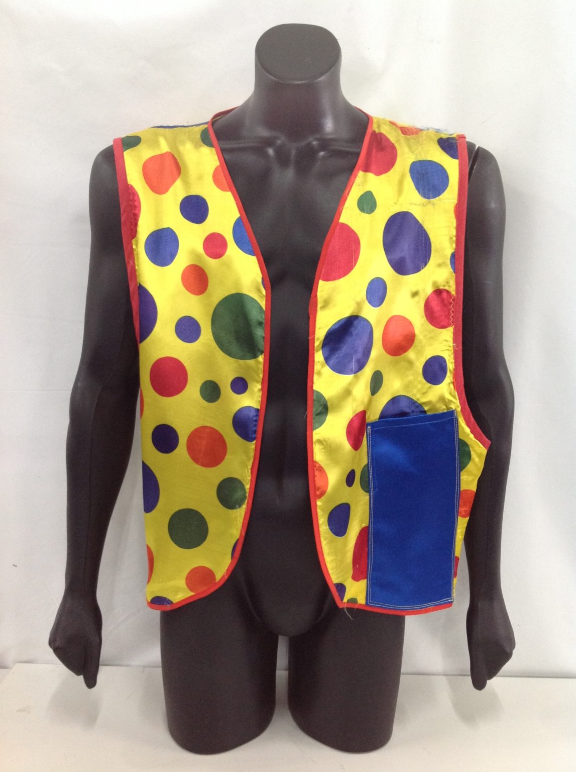 Spotted Oversized Clown Vest - Costume Wonderland