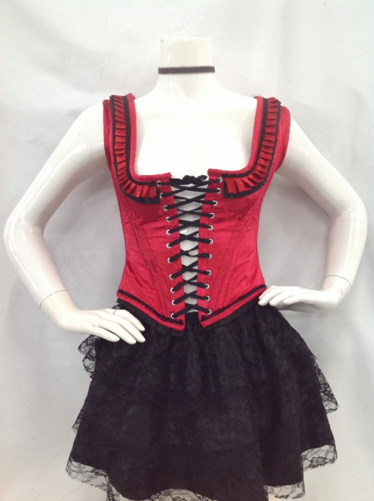 Corset Red Steel Boned