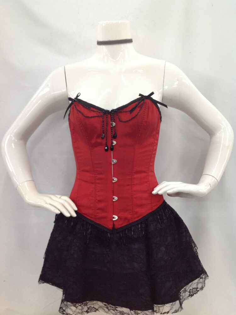 Corset Red Steel Boned