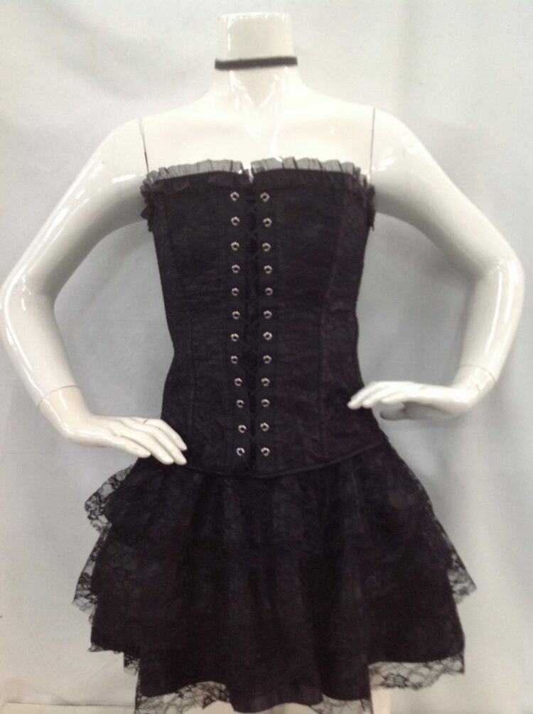 Corset 80's Black Lace