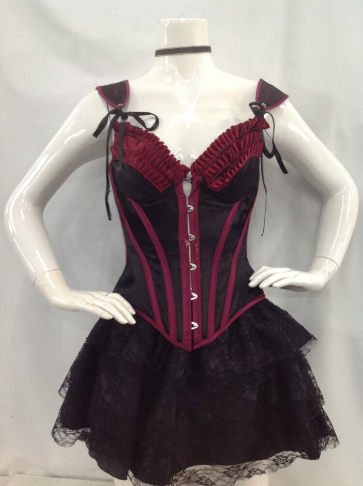 Burlesque Corset Burgandy