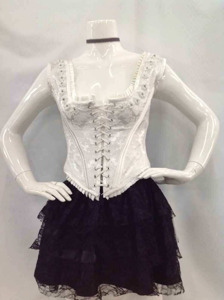 Corset White Lace Up