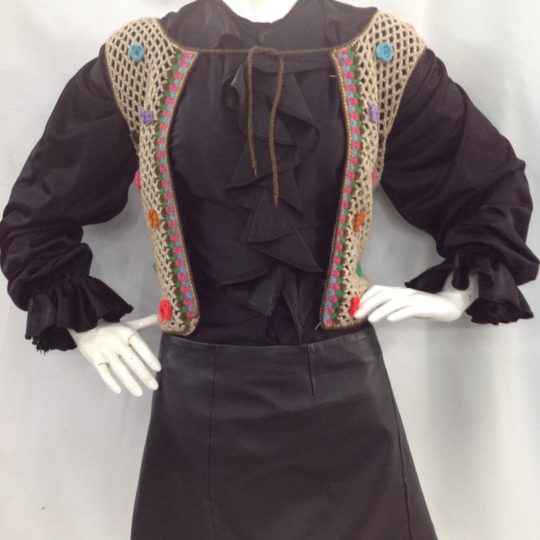 60s 70s Hippy crochet vest