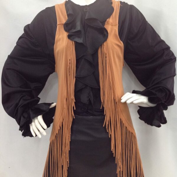 brown tassel vest