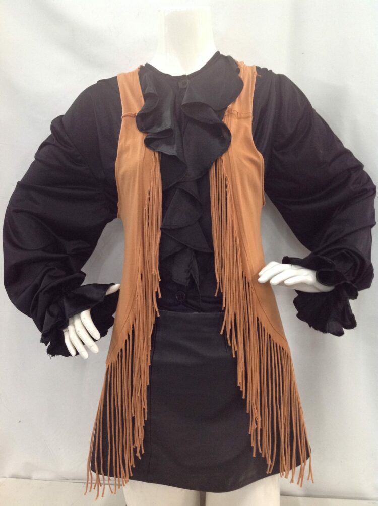 brown tassel vest