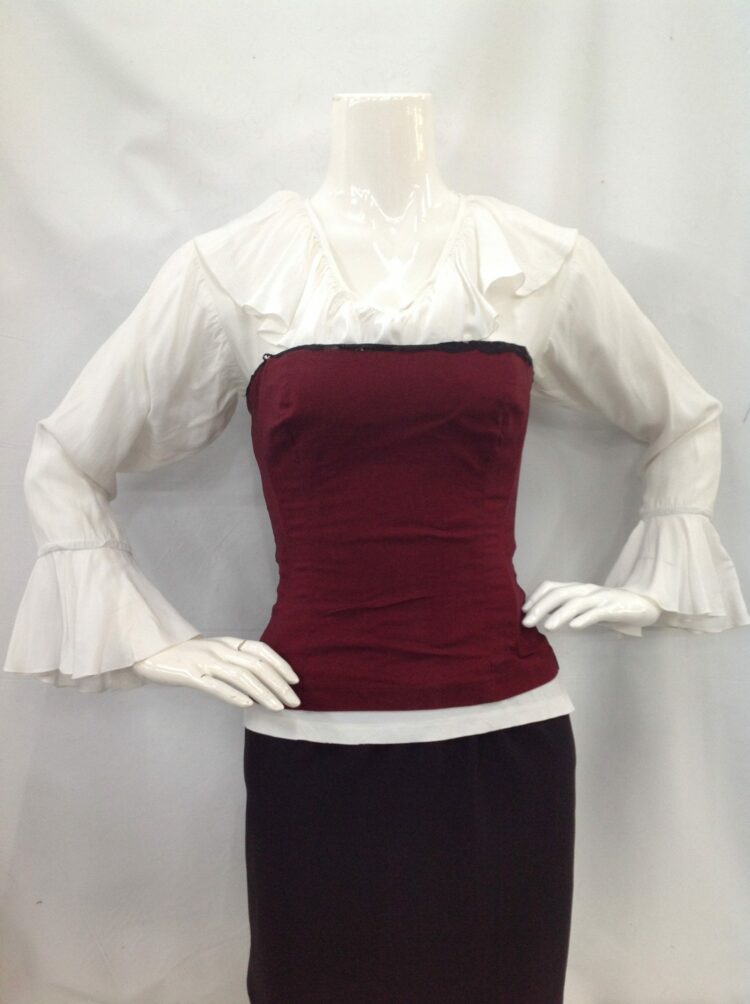 Corset Stretch Burgandy