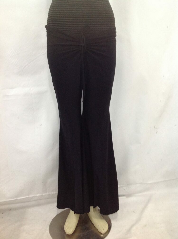 women's black flared pants