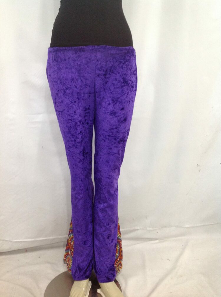 purple velvet flares