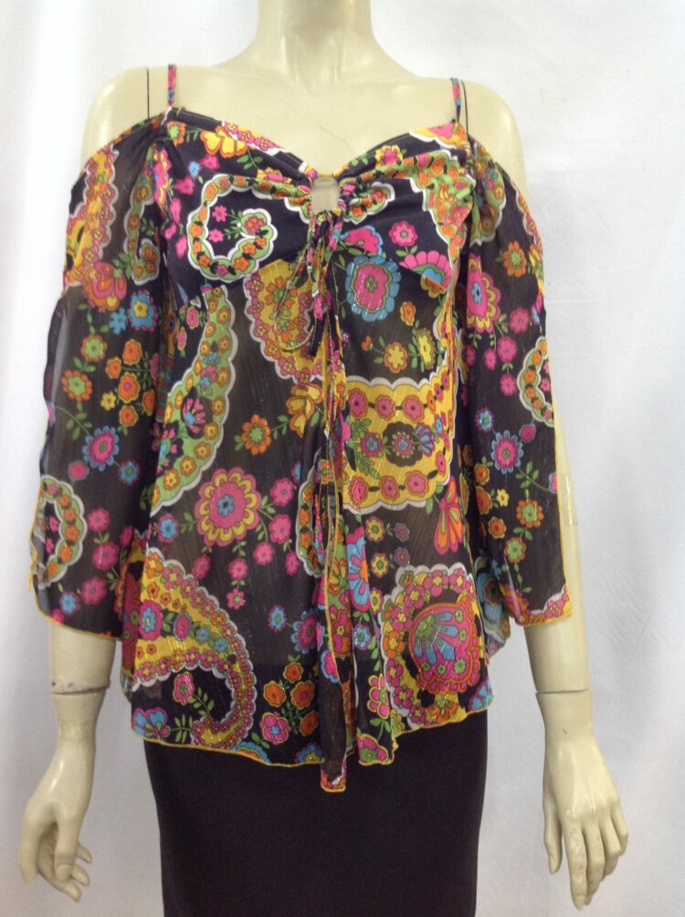 floral 70's top