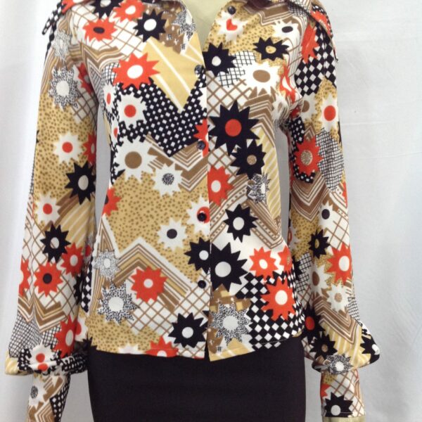 floral 60's shirt