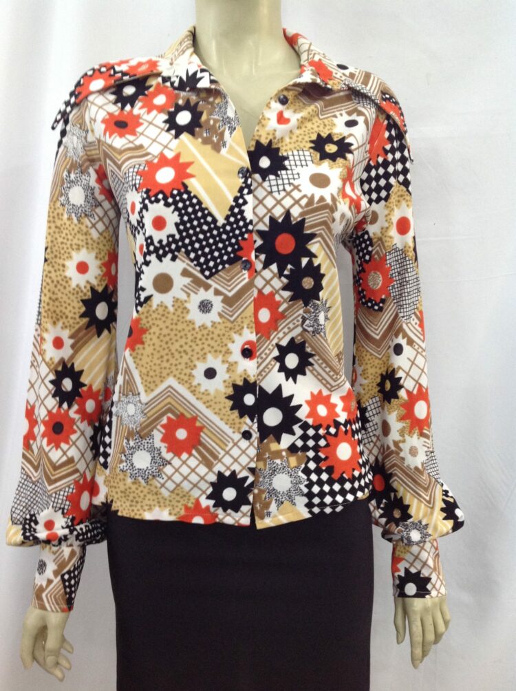 floral 60's shirt