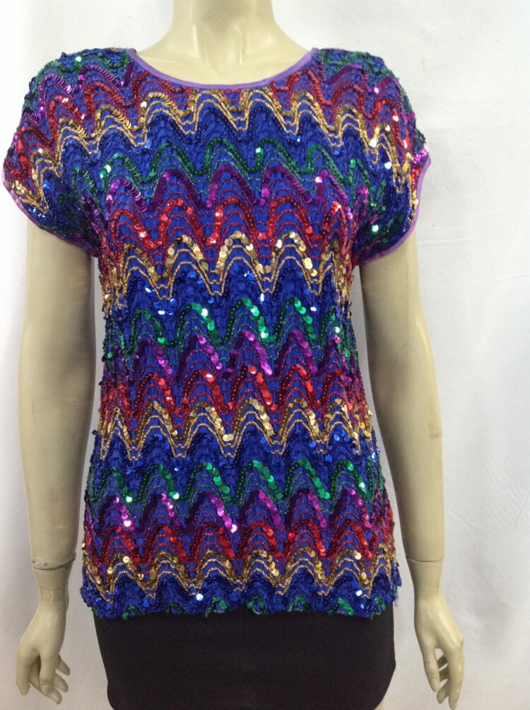 sequin 80's top