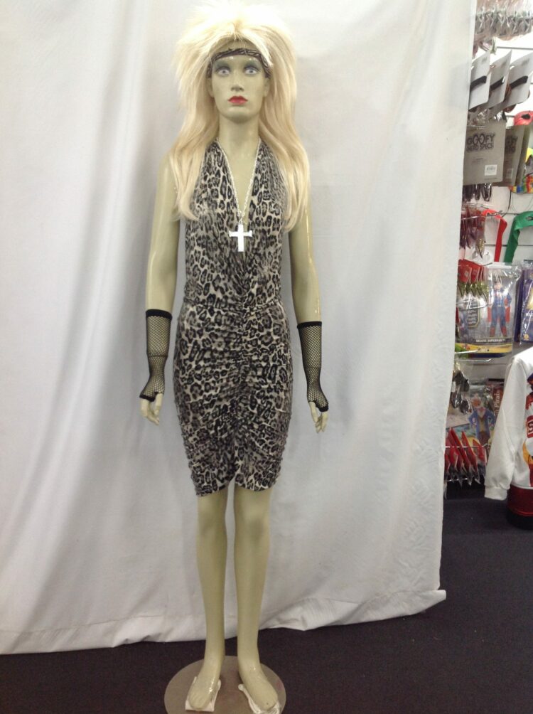 leopard print 80's costume