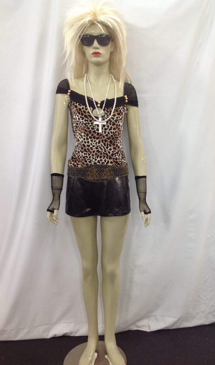 80s leopard print costume