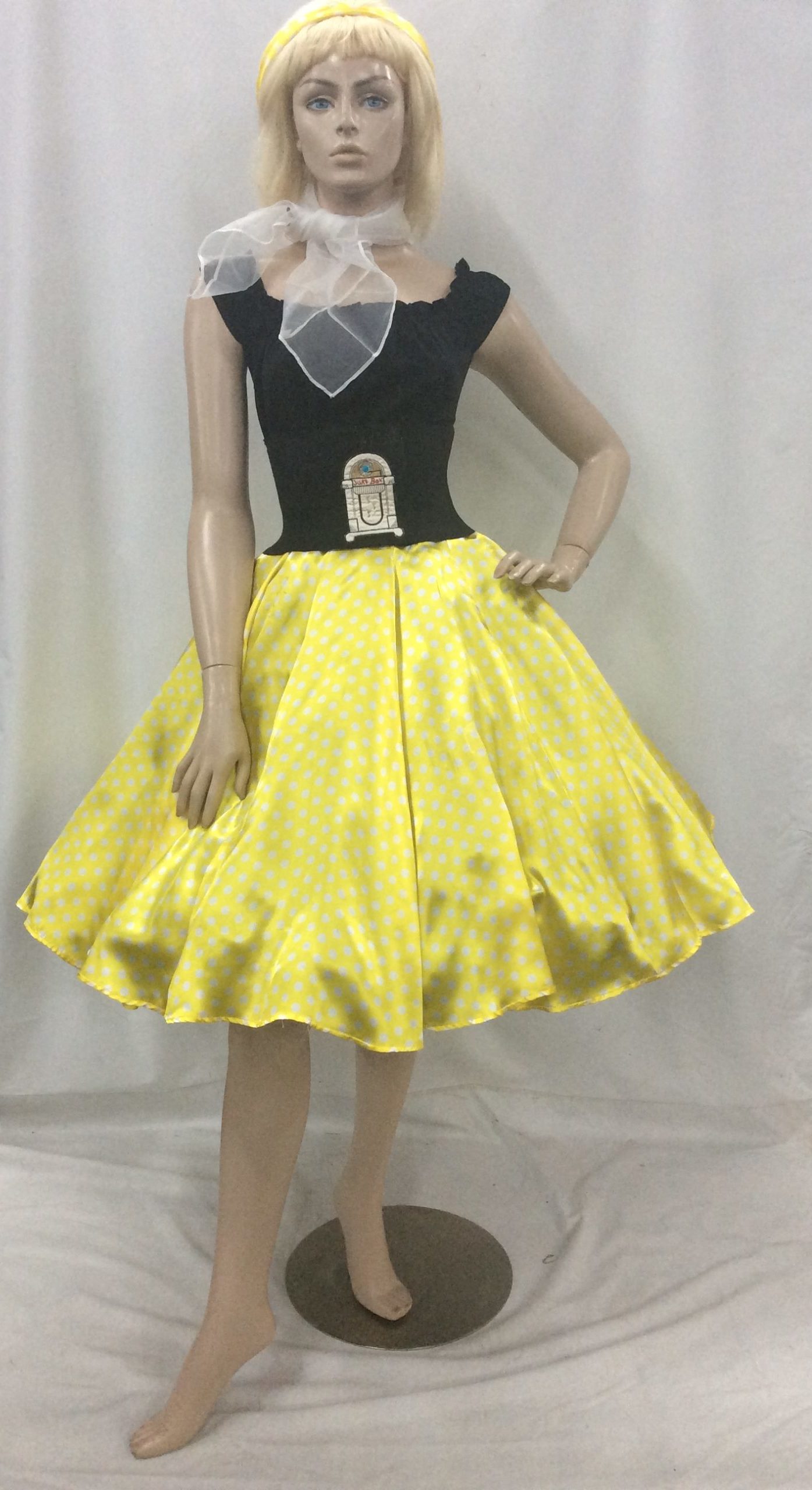 50s yellow skirt hotsell