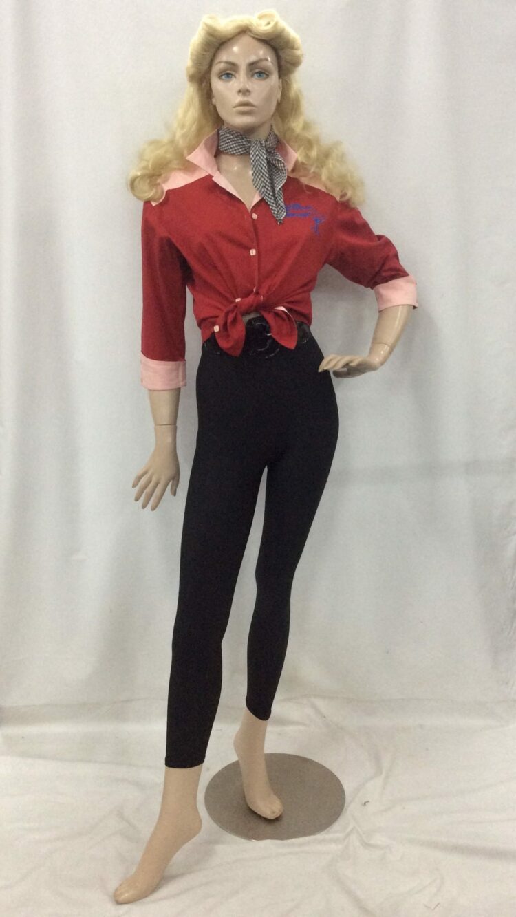 50s rockabilly costume red