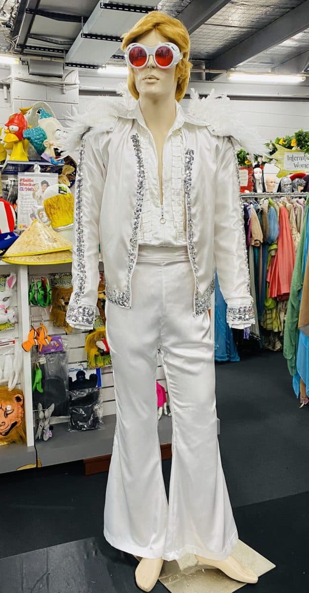 Elton John White Suit - Costume Wonderland