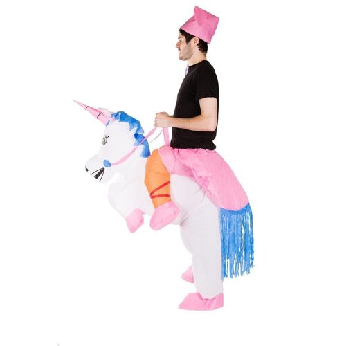 inflatable unicorn costume side