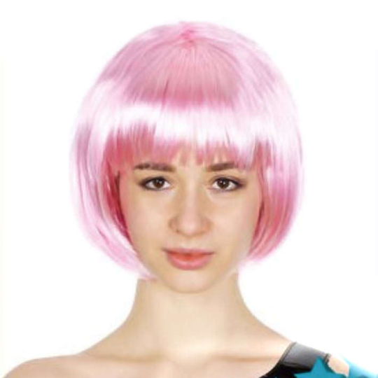 bob wig light pink