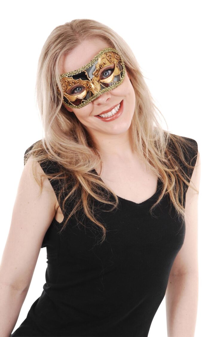 luciana metallic eye mask