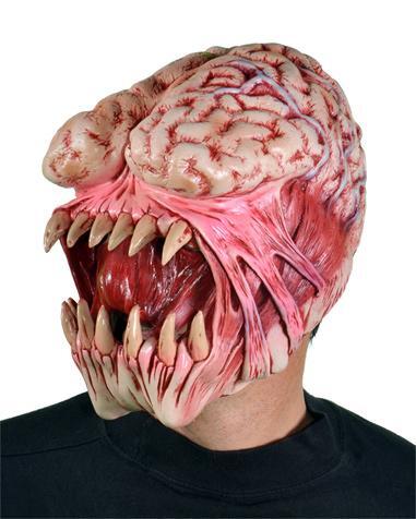 latex mask brain eater, monster